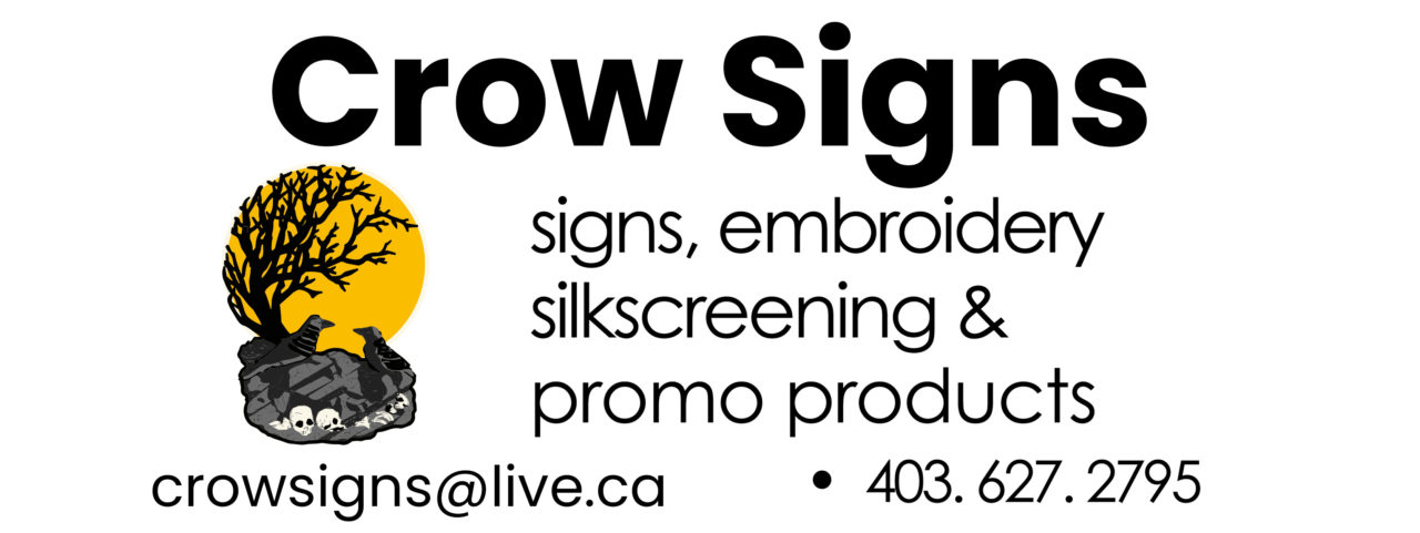 Crow Signs | Signs, embroidery ad silkscreening